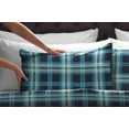 thumbnail image 3 of Pointehaven Flannel Deep Pocket Set with Oversized Flat Sheet, Twin Extra Long, Ashby Plaid, 3 of 6