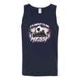 thumbnail image 2 of Wild Bobby It's About To Get Miami Soccer Skyline Sports Men Tank Top, Navy, X-Large, 2 of 5