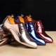 thumbnail image 2 of Zapatos de cuero con punta puntiaguda británicos, zapatos de cuero brillante para hombres, zapatos de cuero de gran tamaño, deseo, 2 of 6