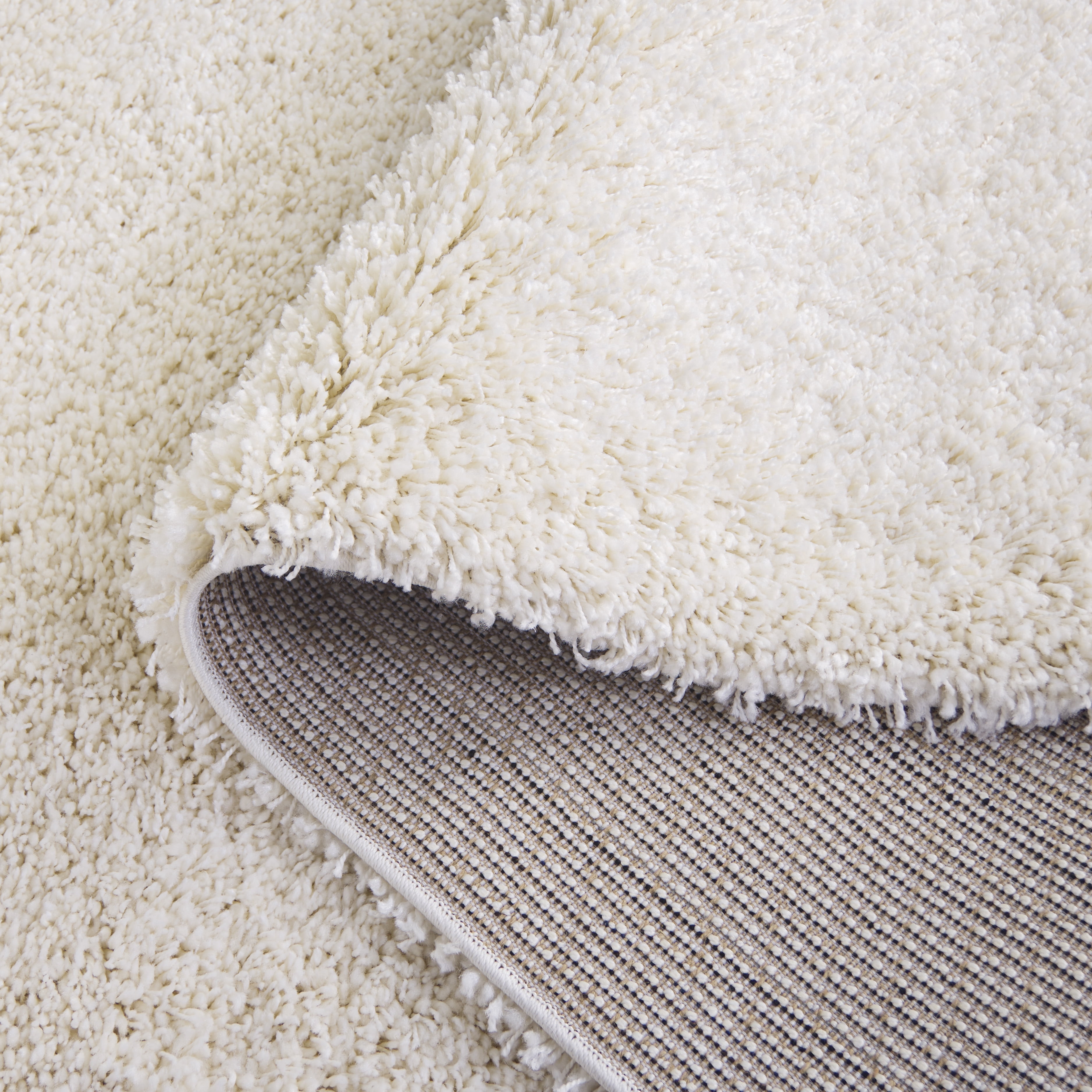 SAFAVIEH California Plush Solid Shag Area Rug, Ivory, 4' x 4' Square - Modern Design, Ivory, Non-Shedding & Easy Cleaning, Ultra Plush Thick Pile, Ideal for Living Room, Bedroom
