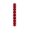 thumbnail image 5 of Angara Natural 3.15 ct Ruby Eternity Ring for Women in 14K White Gold – July Birthstone Jewelry | Square Ruby Ring for Women (Ring Size - 6), 5 of 10