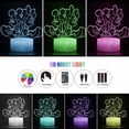 thumbnail image 2 of 3D Illusion Lamp Mickey Minnie Mouse 3D Night Light - with Remote Control 16 Changing Colors for Game Room Headphone Decor Best Gamer Gift [Energy Class A+++], 2 of 4