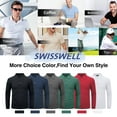 thumbnail image 2 of SPEEDRUN Polo Shirts for Men Long Sleeve Solid Color Men'S Golf Polo Shirts Business Polo Shirts Causal Collared Golf Tennis T-Shirt Red, 2 of 10