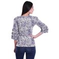 thumbnail image 4 of Moomaya Printed Ruffle Shirt Women Party Top Short T-Shirt Top Summer Clothing, 4 of 4