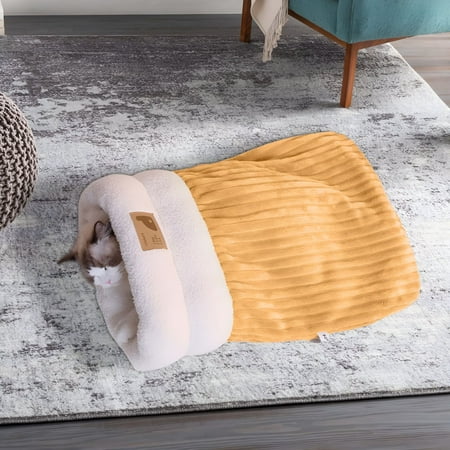 LAMIRO Cat Winter Sleeping Bag Cat Sleeping Bag Cozy Pet Bed Cat Sleeping Bag Kitty Sack for Camping Heat Bag Comfortable for Cats and Small Dogs