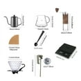thumbnail image 3 of Leyfeng Coffee Kettle, Coffee Maker Set, 8-Piece Drip Coffee Kit, V60 Hand Drip Coffee Set, Manual Pour Over Coffee Maker Set with Coffee Scale/Coffee Pot/Coffee Filter, 3 of 9