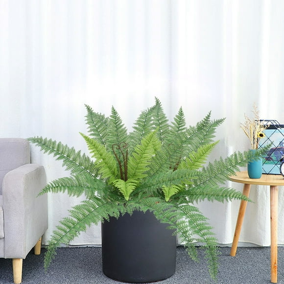 Decoración del hogar Césped artificial Césped exterior Imitación de plástico Plantas verdes Marco de ventana para exterior Jardín Oficina Terraza Maceta colgante Decoración frontal de otoño Plástico H