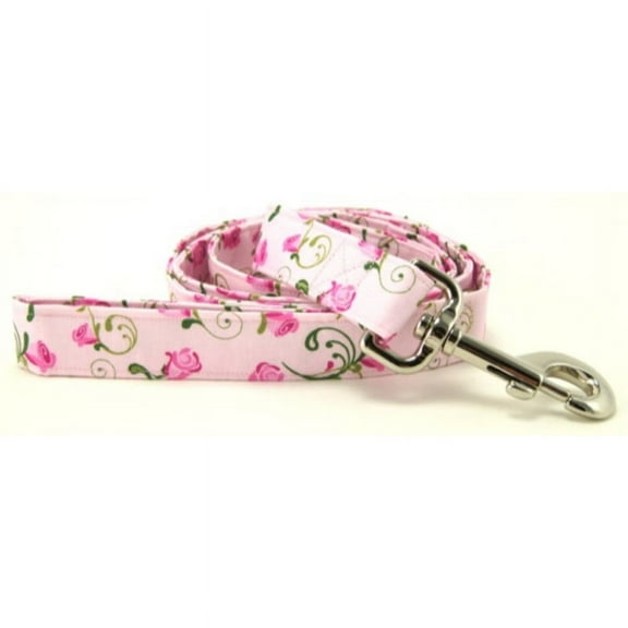 Pink Rosebud Dog Leash - Size - Large