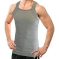 thumbnail image 2 of Different Touch 2 Pack Basic Colors G-Unit Tank Tops for Men, 2 of 5