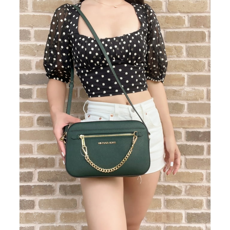 Michael kors jet set green hot sale