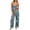 Blue, variant on Fengactive Womens Floral Pajama Set Spaghetti Strap Cami Top and Drawstring Wide Leg Pants Sleepwear