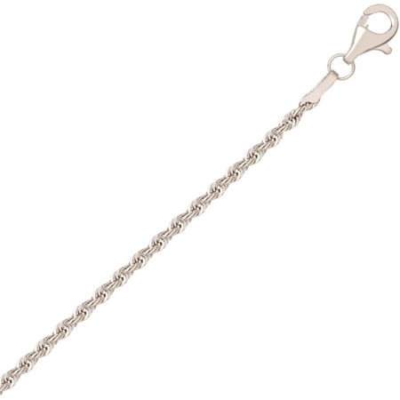 Simply Gold 10K White Gold 20 1.8MM Rope Chain