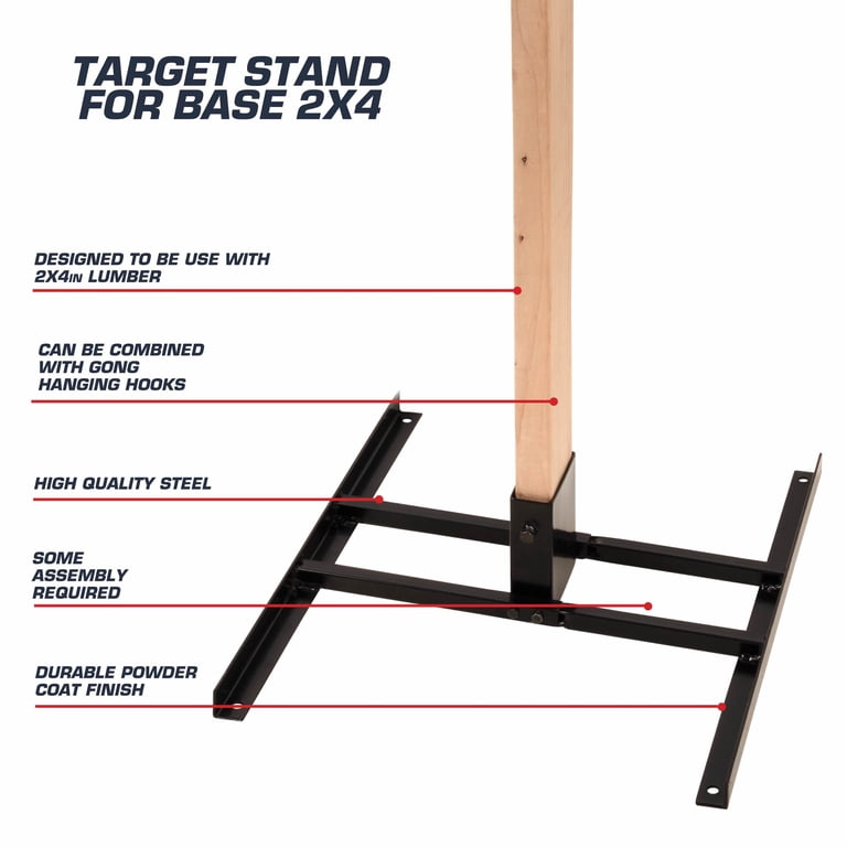 Target Tree Stand Shooting Accessories Steel Target Stand Base For 2x4 Wood - Foldable ...