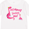 thumbnail image 4 of Inktastic My Nanny Loves Me Girls Long Sleeve Toddler T-Shirt, 4 of 5