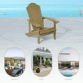 thumbnail image 2 of Sonerlic 1 Pack Outdoor Adirondack Plastic Fire Pit Chair for Patio,Deck and Garden,Teak, 2 of 7