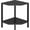 Black, variant on Corner Shelf Stand, 2 Tier Industrial Corner Bookshelf, Multipurpose Standing Corner Display Shelf Countertop Organizer for Living Room Kitchen Bedroom Office, Black
