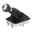 thumbnail image 1 of Gear  Knob Boot Set, Wear Resistant Car Gearstick Gaiter Kit Durable 5 Speed  For Car Silver, 1 of 8