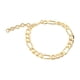 thumbnail image 4 of Pulsera de cadena de eslabones planos para hombre y mujer, pulsera de metal elegante y de moda, accesorio de joyería para citas y fiestas, 4 of 15