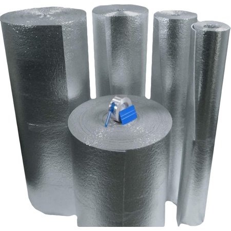 US Energy Products Reflective Foam Insulation Kit: Roll Size 48"x50' Includes 50' Tape, Knife & Squeegee. Multipurpose Home Insulation For Your Building Project or Just Every Day