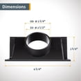 thumbnail image 4 of 70152 Router Table Dust Port | 2.5 ID inch x 6.5 inch Dust Collection Adapter for Router Table Fence, 4 of 6