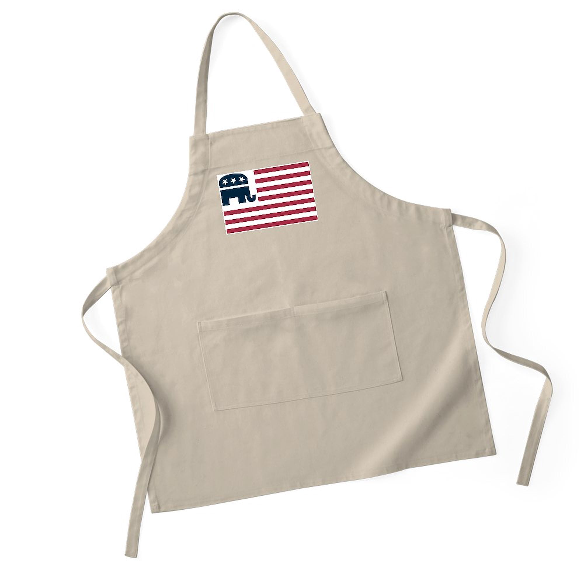 CafePress - GOP Flag BBQ - Kitchen Apron with Pockets, Grilling Apron, Baking Apron