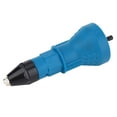 thumbnail image 3 of Nut Setter Kit Riveting Drill Adaptor, Riveting Gun Adapter,  Durable for Easy To Use Labor Saving Riveting Tool 1000Rpm Blue,Black, 3 of 7