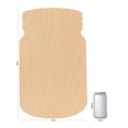 thumbnail image 6 of Wooden Mason Jar Sign 20 x 12-inch, Pack of 12 Unfinished Wood Jar Cutouts, Wooden Craft to Paint for Farmhouse Kitchen, by Woodpeckers, 6 of 8
