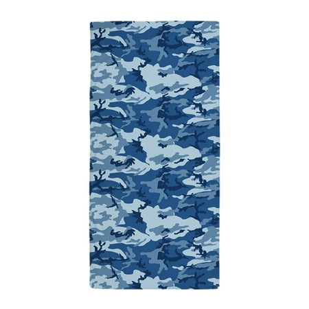 Cameo Towel - CafePress - CAMO NAVY - Large Beach Towel, Soft 30