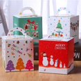 thumbnail image 3 of Cajas de papel con asas para golosinas y galletas, cajas de papel Gable para escuela, aula, vacaciones, caja de regalo de Navidad 3d, recuerdo de fiesta, regalo Bo, 3 of 4