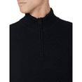 thumbnail image 2 of SOMER Men's Sweater Quarter Zip Mock Neck Sweaters for Men Slim Fit Long Sleeve Pullover Sweatshirts for Men Casual Lightweight Polo, 2 of 7