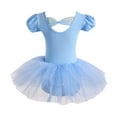 thumbnail image 2 of TANYSU Girls Ballet Dance Dress For Performance 1-13 Years Old Leotard Tutu Skirt Outfits Sets Puff Sleeve For Recital And Practice Comfortable Stretchy Soft Fabric Child Solid Color, 2 of 3