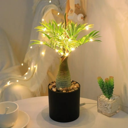 

Simulation Palm Tree Fairies Lamp Suitable For Office Table Bar Placement Can Beautify And Light Up Warm And Romantic Lighting