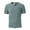 Dark Green, variant on Casual ’s Tee With Contrast Button Placket Lightweight Short Sleeve Style For Everyday Wear