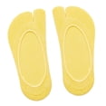 thumbnail image 1 of Calcetines invisibles de 2 dedos para mujer, regalo de cumpleaños para niña, fiesta de verano Amarillo claro, 1 of 9