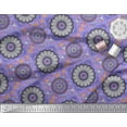 thumbnail image 3 of Soimoi Polyester Crepe Fabric Floral Mandala Print Fabric by The Yard 52 Inch Wide, 3 of 3