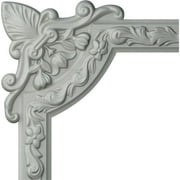 10 3/4"W x 10 3/4"H Sussex Floral Panel Moulding Corner (matches moulding PML02X00SU)