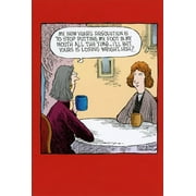 Nobleworks Foot In Mouth Dave Coverly Humorous / Funny New Year Card (1 card/1 envelope)