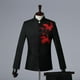 thumbnail image 5 of Traje de cuello alto bordado para hombre, Blazer y pantalón de estilo chino, 2 piezas, moda para boda, fiesta de graduación, actuación, novedad de 2024, 5 of 5