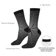 thumbnail image 4 of Sigee Black Spider On Web for Contrast Design Soft Moisture-Wicking Socks Crew Casual Athletic Stretchy Loose Middle Tube Socks, 4 of 6