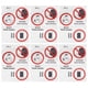 thumbnail image 2 of Calcomanía de señal de seguridad, 6 piezas Aviso de precaución Etiqueta de advertencia en inglés Lávese las manos Etiqueta diseñada con precisión, 2 of 9