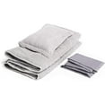thumbnail image 2 of Alpcour Camping Cot Mattress Pad - 75x28" Corduroy Topper with Pillow & Carry Case - Grey, 2 of 9
