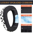 thumbnail image 2 of SOULWIT Cooling Gel Earpads Replacement for Sennheiser GSP500, GSP550, GSP600, GSP 670 Gaming Headset, Ear Pads Cushions for EPOS H6 Pro, GSP601, GSP602 Headphones - Snow Leopard, 2 of 5