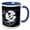Blue/White, variant on 3drose, Halloween Harbingers Ravens Taking Flight Together, 11oz Mug