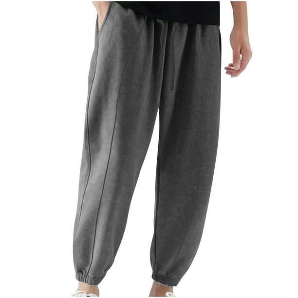 Pantalones largos para hombre, de color liso, con bolsillo y cordón, informales, juveniles, versátiles, deportivos, de gran tamaño.