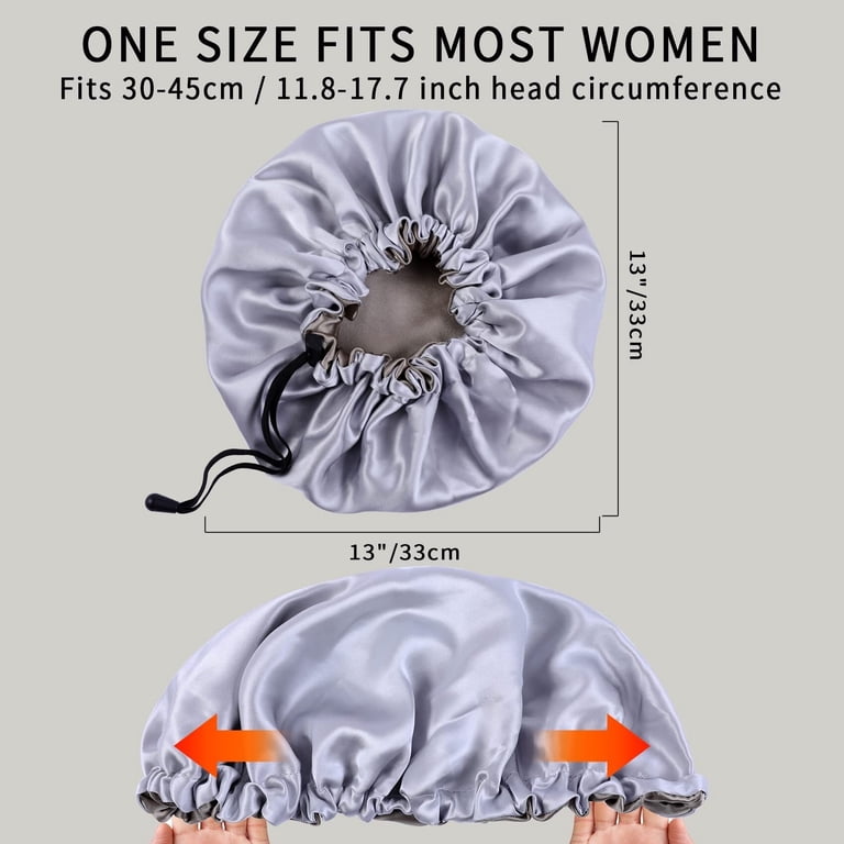 22 Momme 100% Mulberry Silk Bonnet Hair Wrap for Sleeping  display picture 2