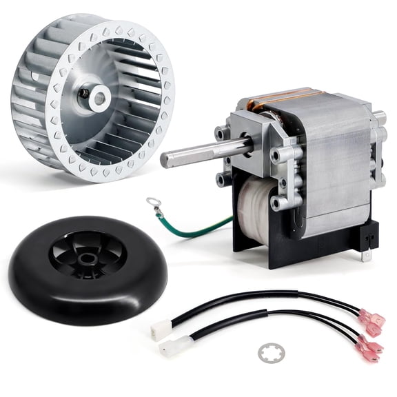318984-753 Furnace Draft Inducer Assembly for Carrier HC21ZE117, J238-150-1571, 65569, LA11AA005 Blower Wheel & HC21ZE114A Inducer Motor Furnace Parts for Bryant, Carrier, Payne, Jakel