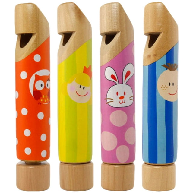 Wood Slide Whistle for Kids Playing Assorted Color Small and Lightweight Musical Toy Instrument