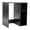 Black, variant on Flash Furniture Mini Fridge Bookshelf Storage Station Organizer with Cubbies in White