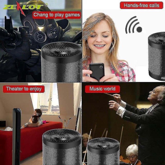 Altavoces inalámbricos Bluetooth YONGSHENG Zealot S5 Mini Tarjeta TF