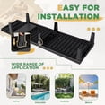 thumbnail image 6 of Devoko Set of 2 Outdoor Patio Chaise Lounge Chairs, Rattan Style, Multi-angle Adjustable Back, Black, 6 of 8